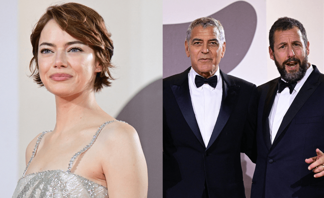 Festival de Venecia: Emma Stone, George Clooney y Adam Sandler brillan en Italia