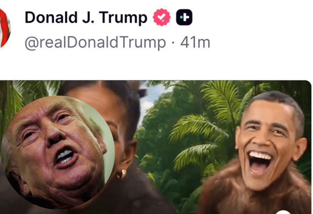 Trump se niega a pedir disculpas por video racista de los Obama