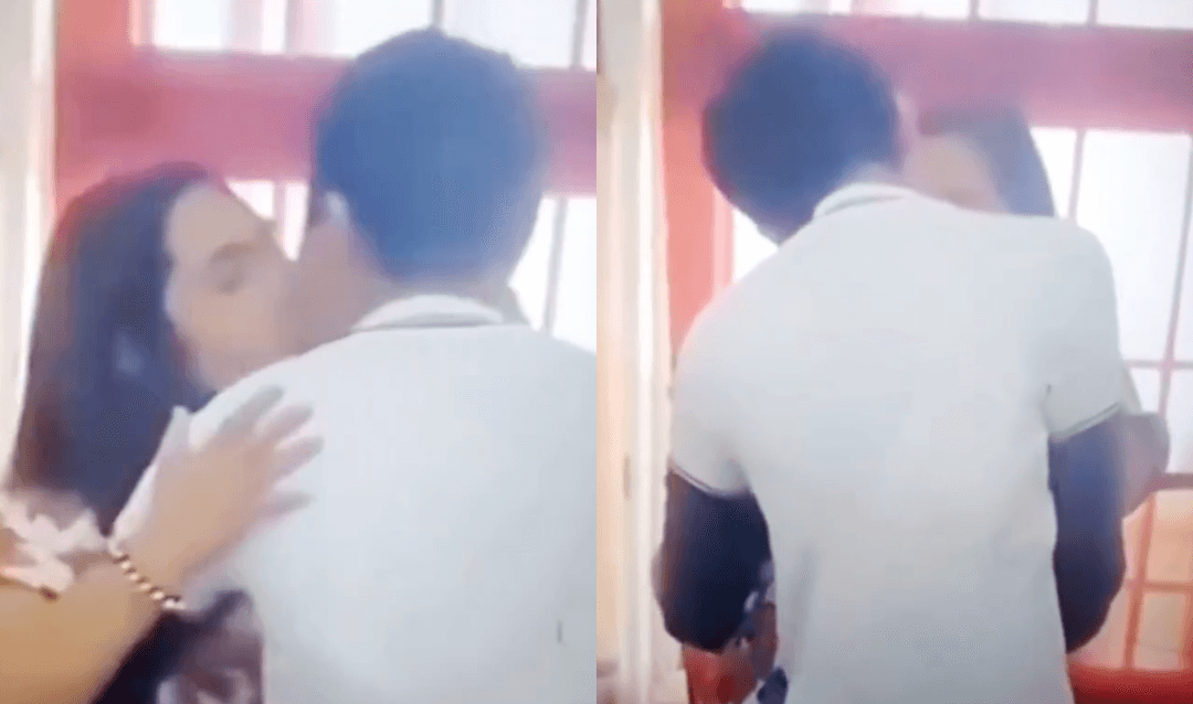VIDEO: Captan a maestra besándose con un alumno en Tabasco
