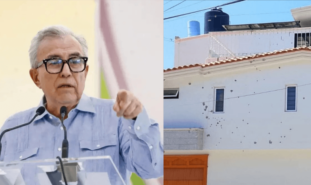 Rubén Rocha: Balean casa del Gobernador con licencia en Culiacán
