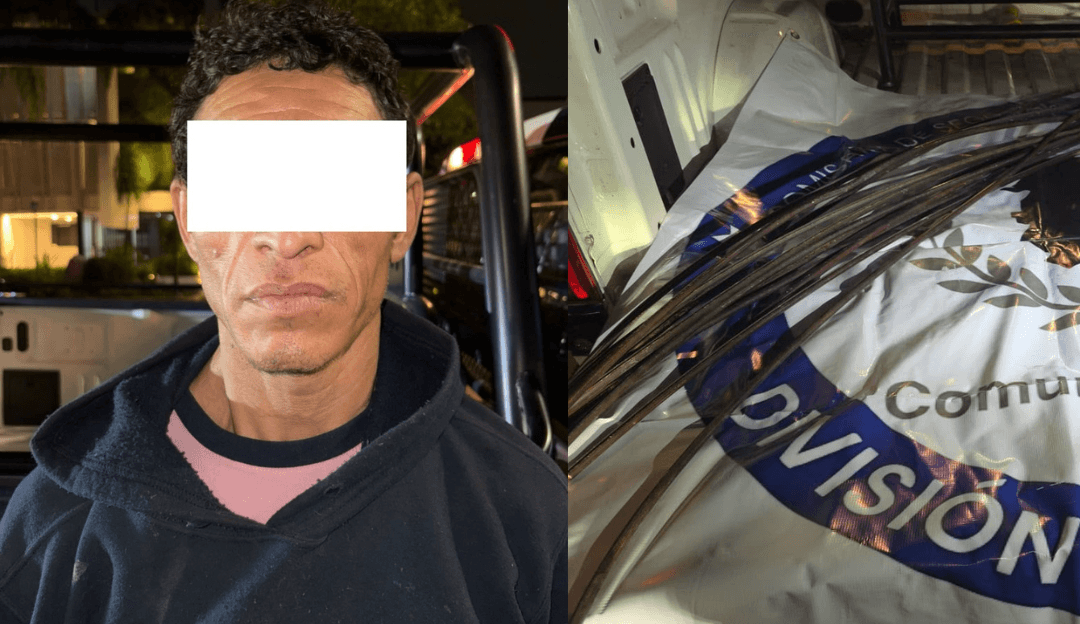 Guadalajara: Detienen a sujeto por robar cableado del trolebús
