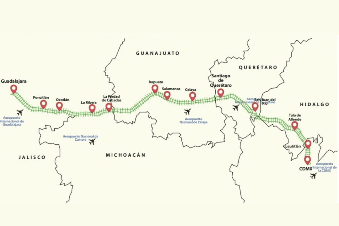 Tren de pasajeros México-Guadalajara avanza tras firma de un convenio