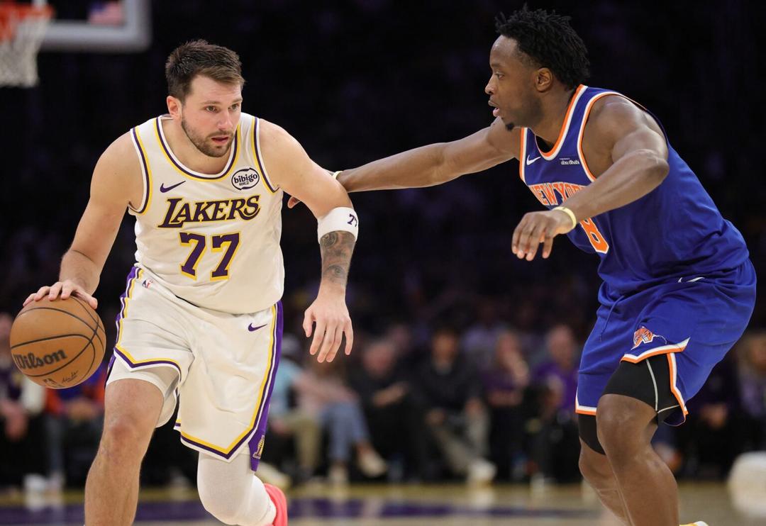 NBA: Doncic brilla con Los Lakers y terminan con la racha de los Knicks