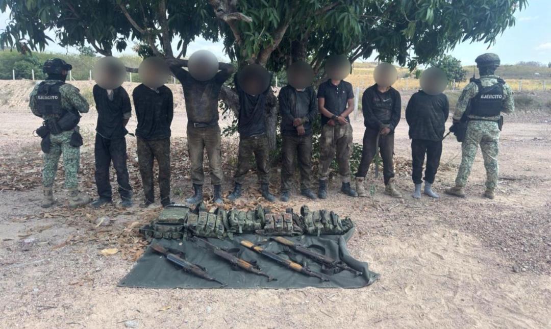 Escuinapa: Enfrentamiento deja ocho detenidos