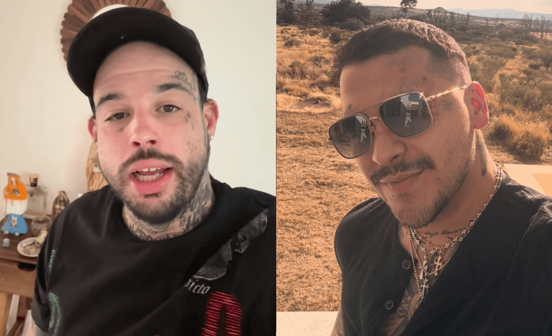 VIDEO: Emiliano Aguilar reta a los golpes a Christian Nodal