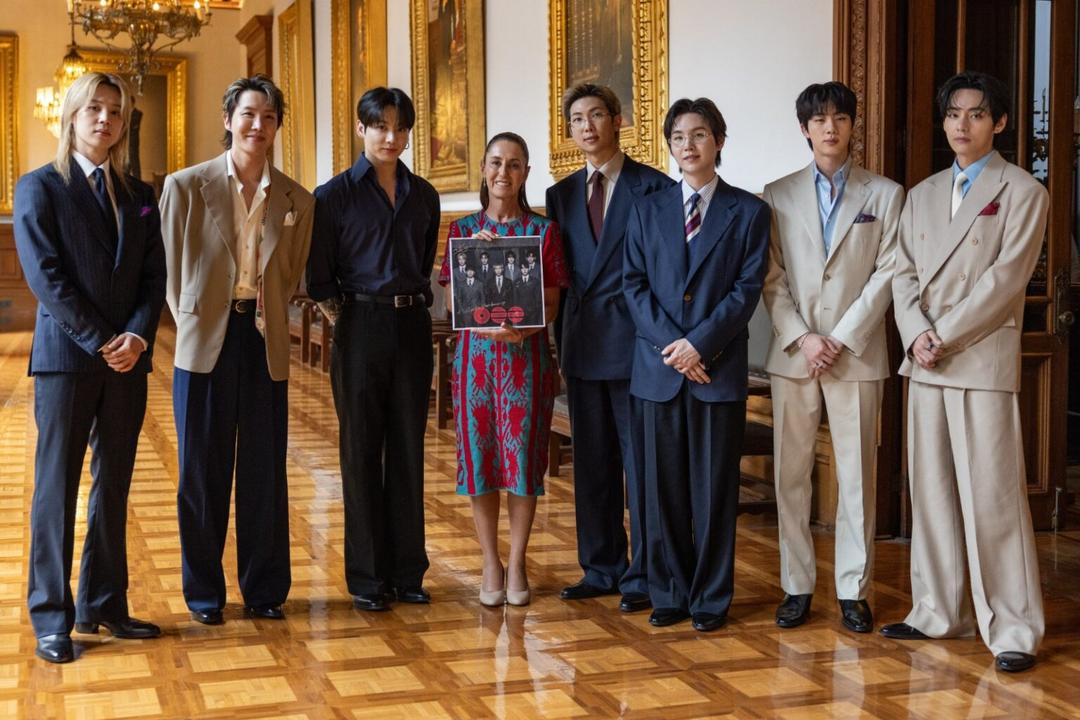 BTS en Palacio Nacional: La banda coreana se reunió con Sheinbaum