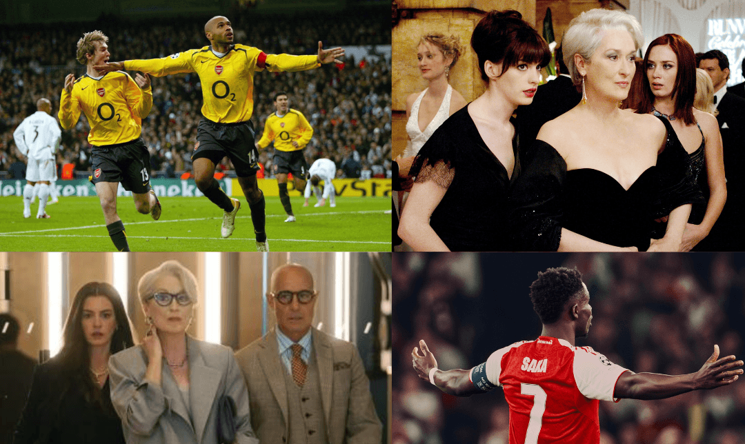 Arsenal y El diablo viste a la moda coinciden 20 años después