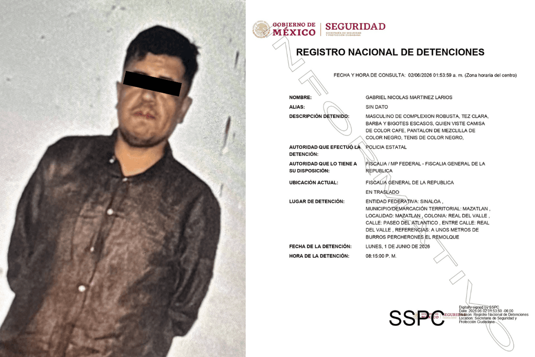 El Gabito 80: Se reporta detención de Gabriel ‘N’ al sur de Sinaloa
