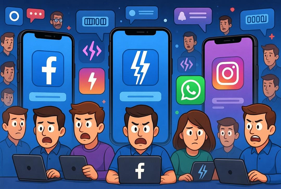 Caída de Meta: Reportan fallas en Facebook, Instagram y WhatsApp