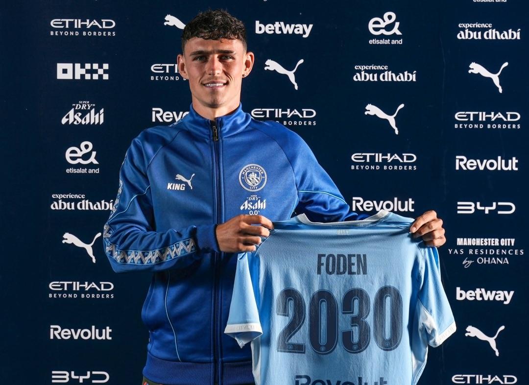 Phil Foden renueva con el Manchester City hasta el 2030