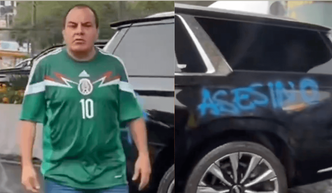 VIDEO: Manifestantes encaran a Cuauhtémoc Blanco; el diputado rompe el silencio