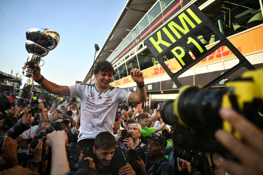 F1: Antonelli gana el Gran Premio de Italia y es líder del campeonato mundial