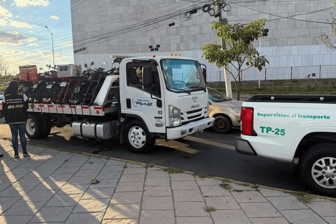 SETRAN sanciona a 92 conductores por ofrecer transporte de pasajeros en motocicletas