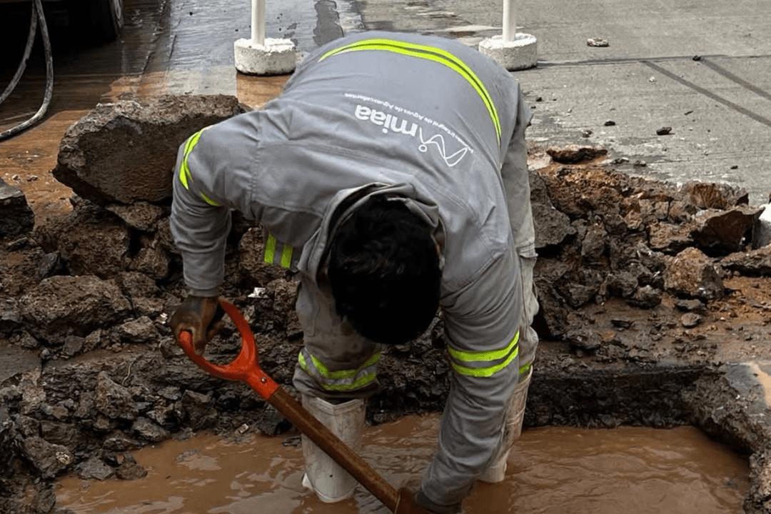MIAA detecta fuga de agua potable